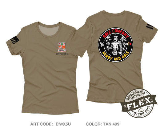 Able Company 307th ESB-E Core Women's SS Flex Performance Tee - EfwX5U