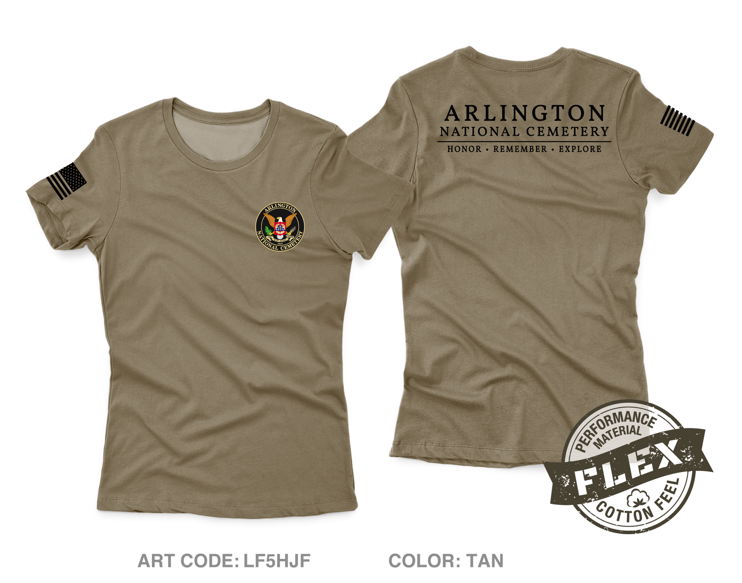 Arlington National Cemetery Core Women's SS Flex Performance Tee - LF5HJF