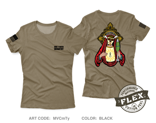 HHC 1-69TH INF Core Women's SS Flex Performance Tee - MVCmTy