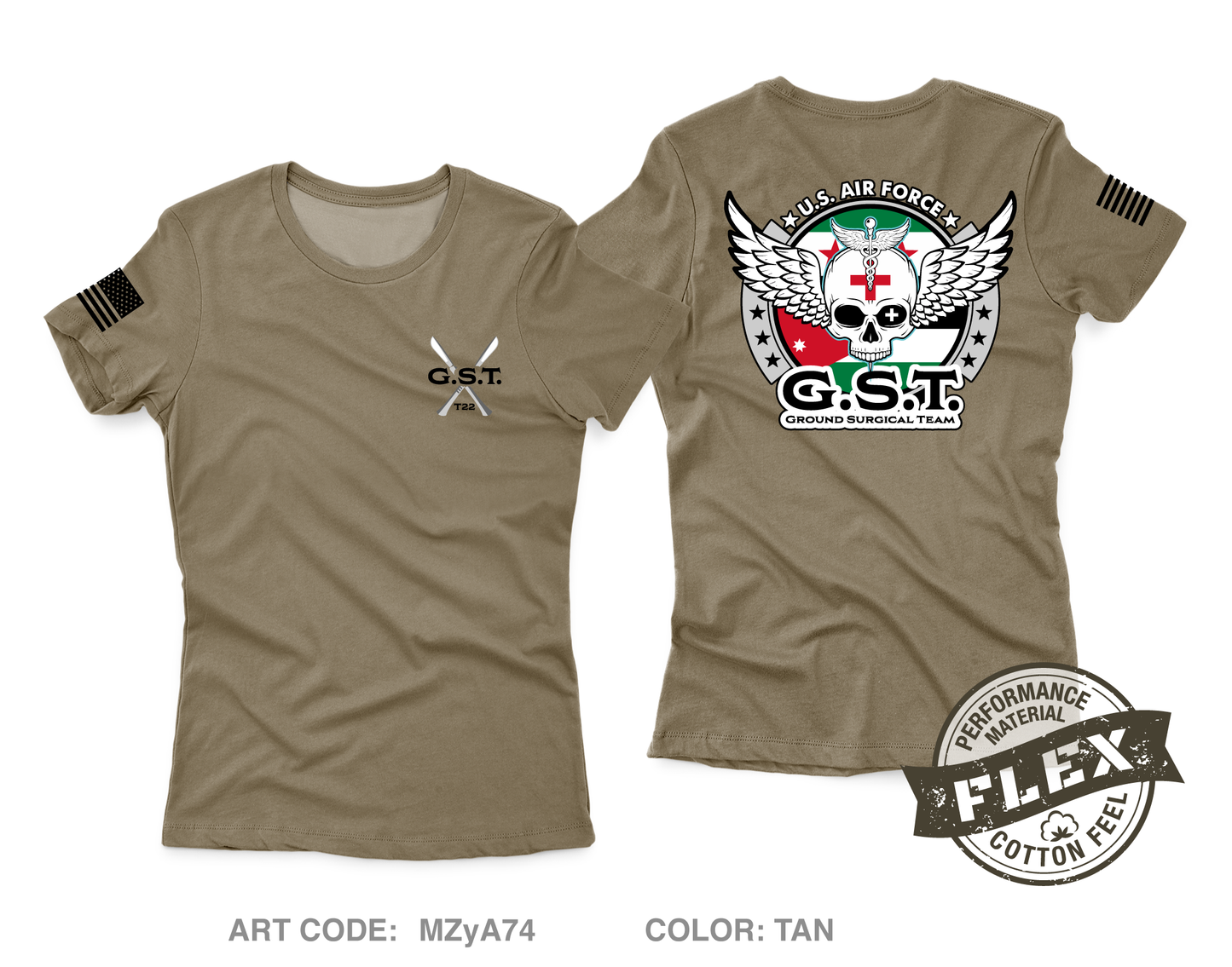 Ground Surgical Team Core Women's SS Flex Performance Tee - MZyA74