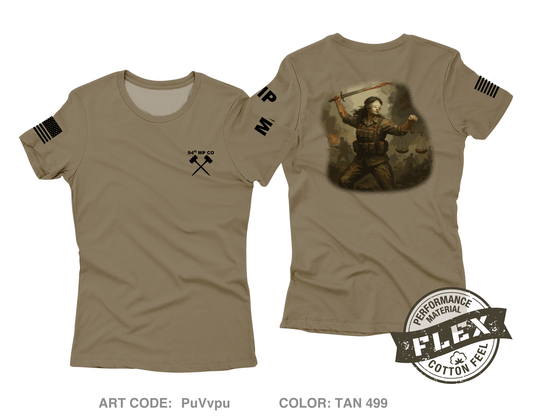 94th MP CO Core Women's SS Flex Performance Tee - PuVvpu