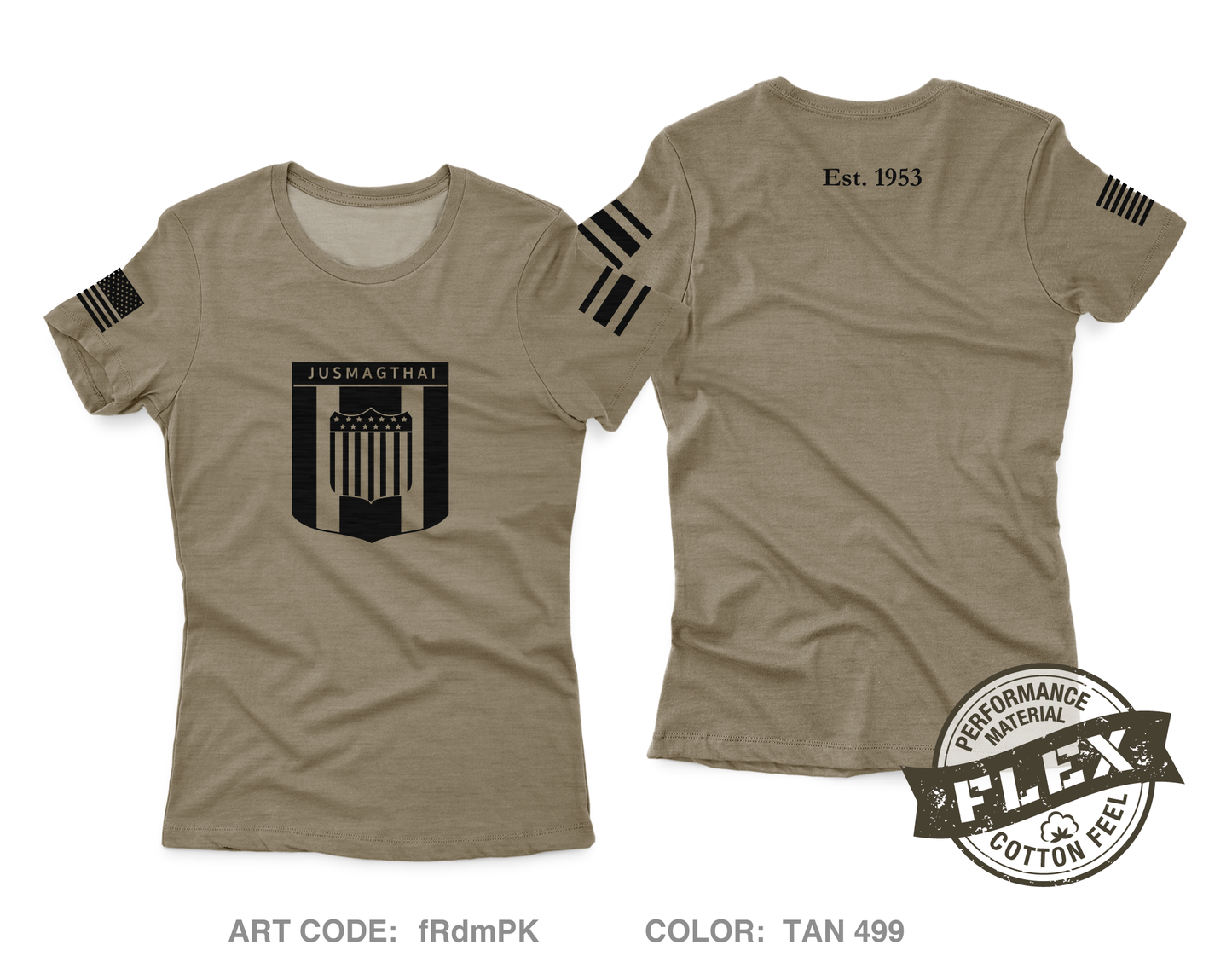 JUSMAGTHAI Women's SS Flex Performance Tee - fRdmPK