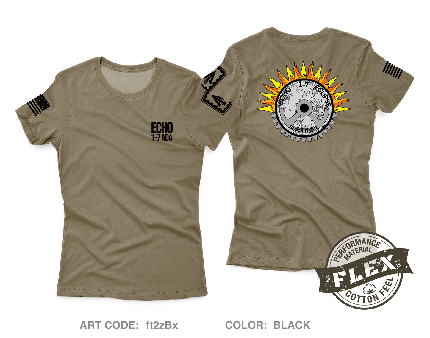 Echo Co, 1-7 ADA Core Women's SS Flex Performance Tee - ft2zBx