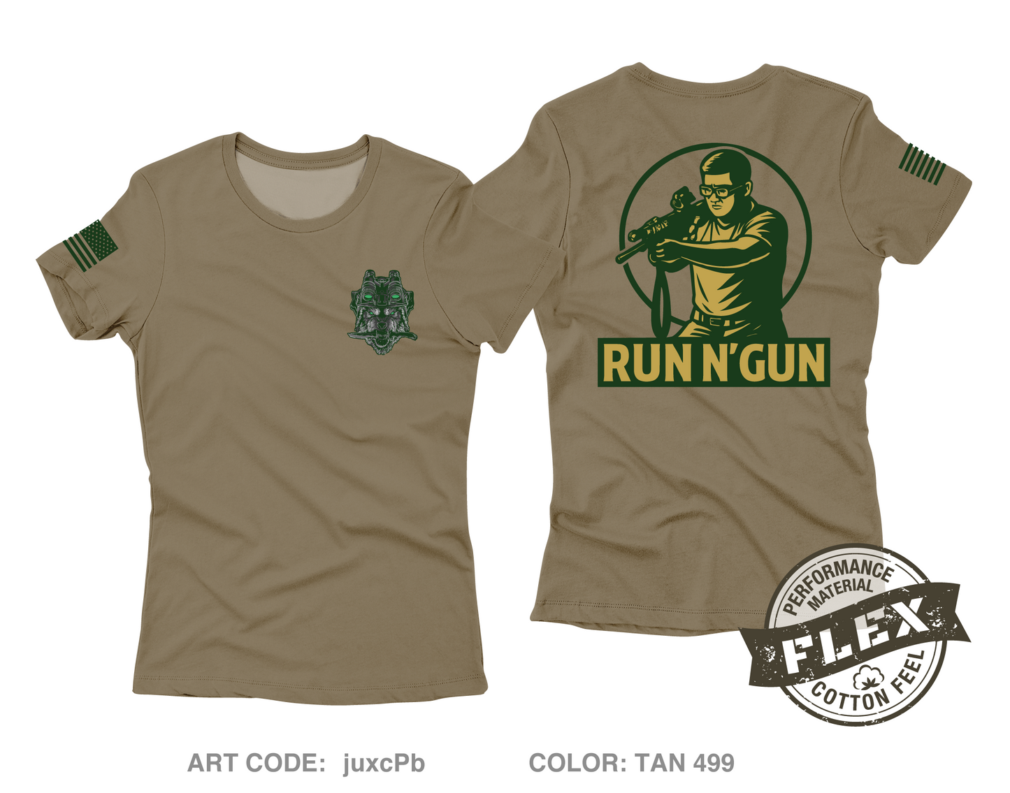 Run N' Gun Club Core Women's SS Flex Performance Tee - juxcPb