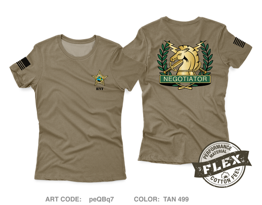 Sarasota County Sheriff's Office Hostage Negotiation Team "HNT" Core Women's SS Flex Performance Tee - peQBq7