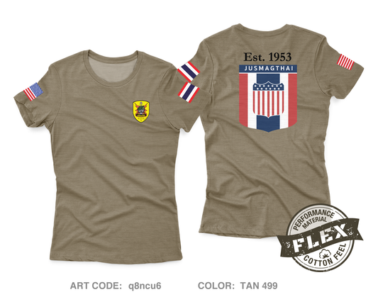 JUSMAGTHAI Women's SS Flex Performance Tee - q8ncu6