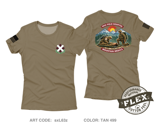 10th Field Hospital Store 1 Core Women's SS Flex Performance Tee - sxL63z