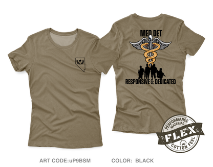 Nevada Army National Guard Medical Detachment Fundraising Collection Core Women's SS Flex Performance Tee - uP9BSM