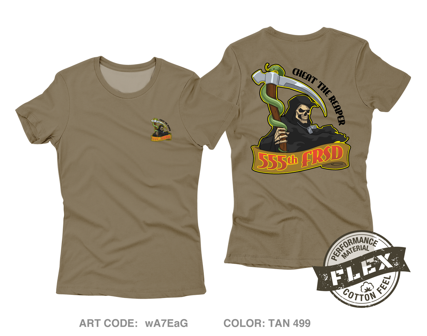 555th FRSD Core Women's SS Flex Performance Tee - wA7EaG