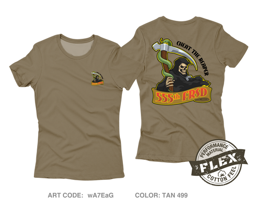 555th FRSD Core Women's SS Flex Performance Tee - wA7EaG