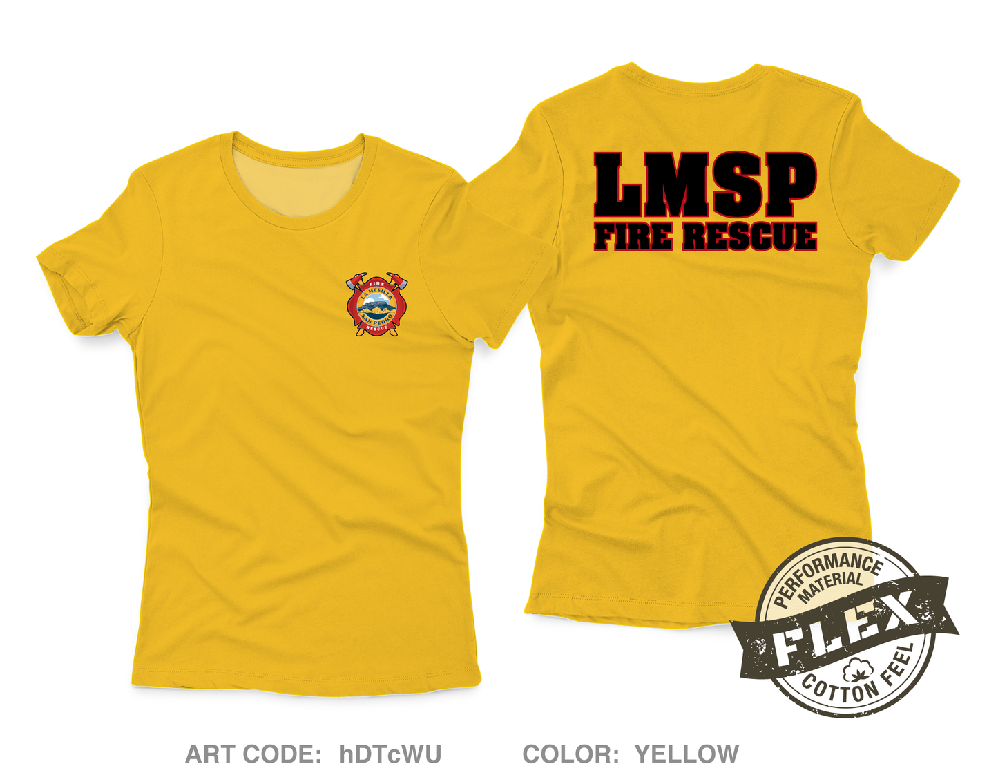 La Mesilla Fire Rescue Core Women's SS Flex Performance Tee - hDTcWU