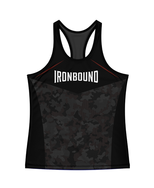 Ironbound Core Women's Performance Tank Top - Geometric Camo