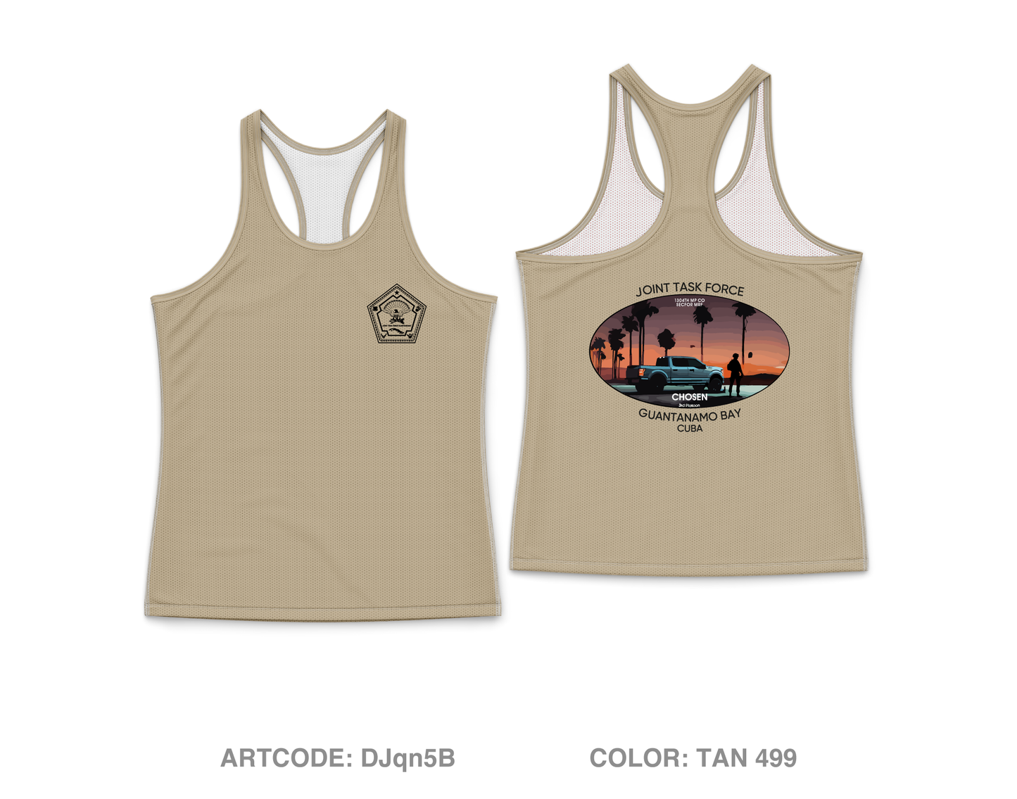 1304th MP CO: 3rd Platoon Core Women's Performance Tank Top - DJqn5B