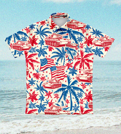 Emblem Party Series Core Men's SS Performance Party Shirt - Merica