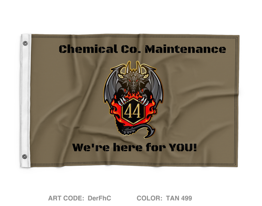 44 CM Co, 22nd CM BN, Maintenance Wall Flag - DerFhC