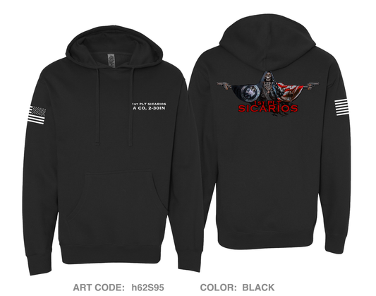 1st Platoon A Co 2-30IN Comfort Unisex Hooded Sweatshirt - h62S95