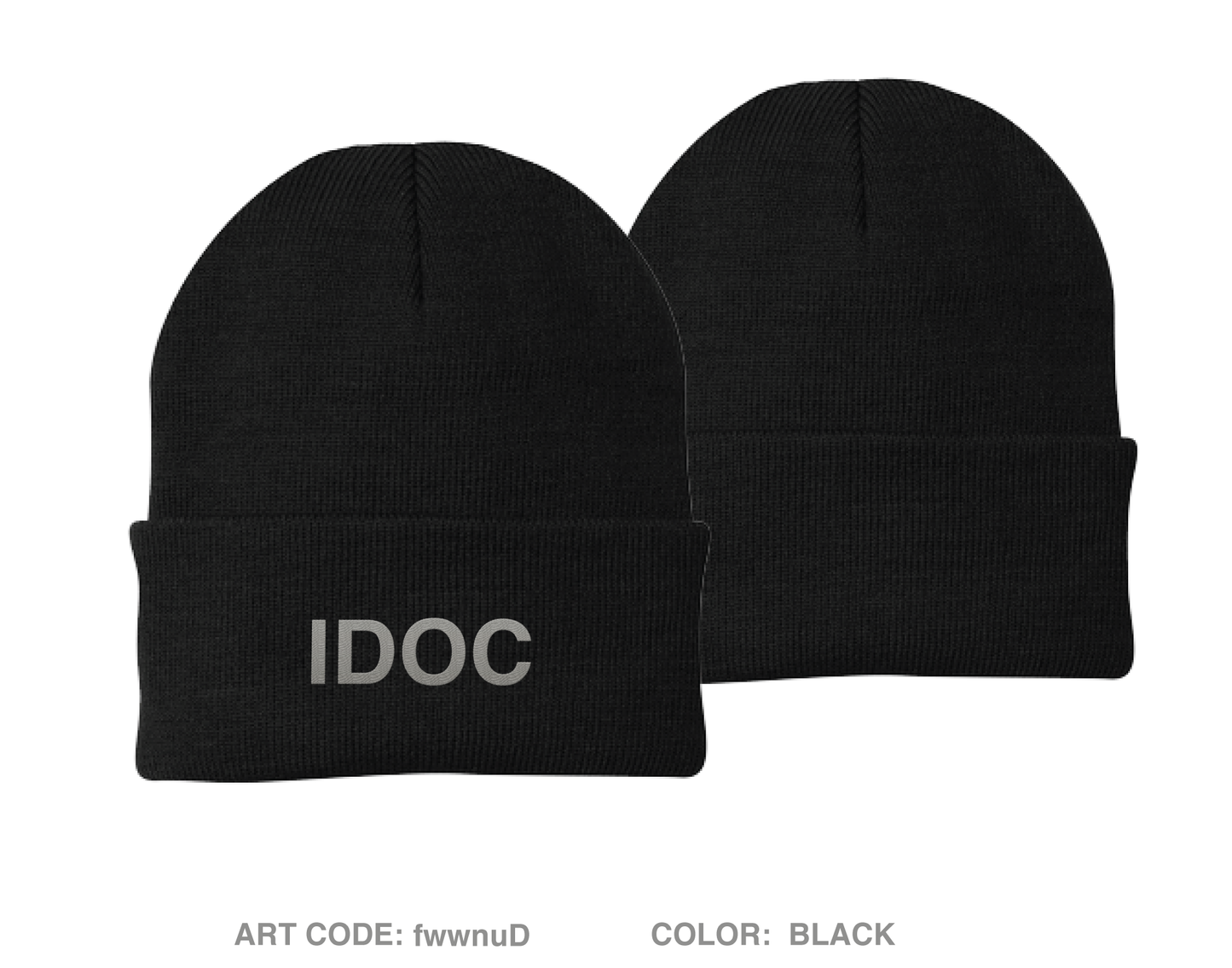 IDOC Putnamville Embroidered Knit Beanie - fwwnuD