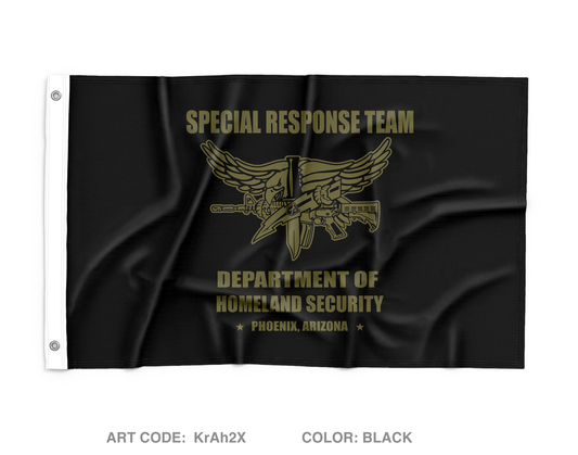 Phoenix AZ Special Response Team Wall Flag - KrAh2X