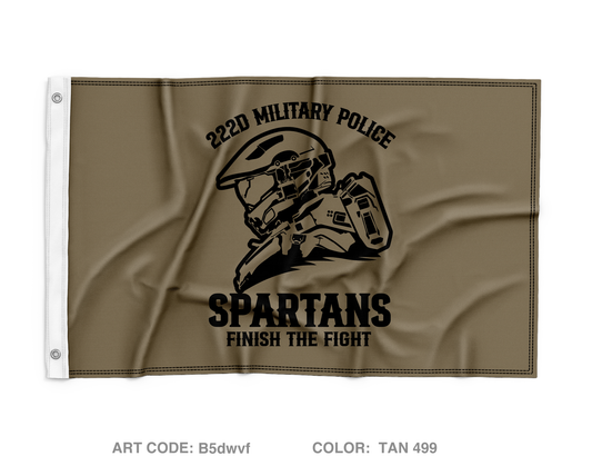 222 Military Police Company Fundraising Collection Wall Flag - B5dwvf
