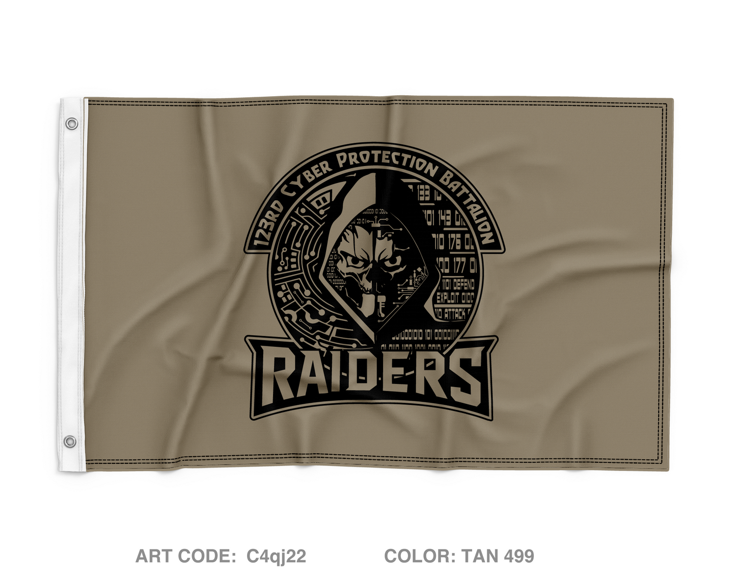 123rd Cyber Protection Battalion Fundraising Collection Wall Flag - C4qj22