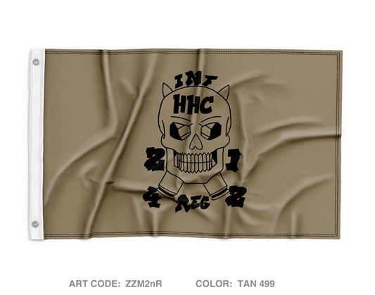 HHC 2-142 INF SCOUTS Wall Flag - ZZM2nR