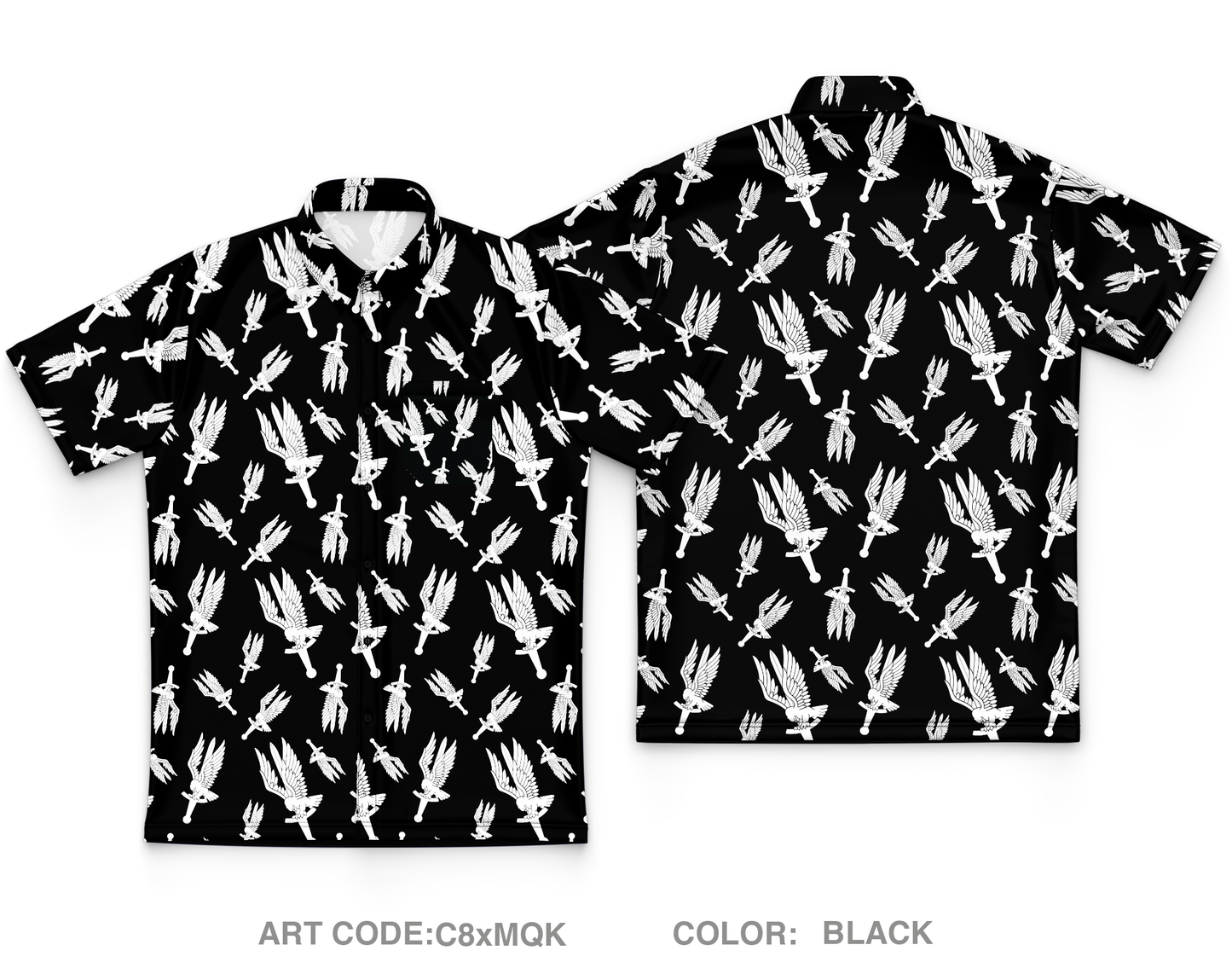 A CO. "Anvils", 1-145th Core Men's SS Performance Party Shirt - C8xMQK