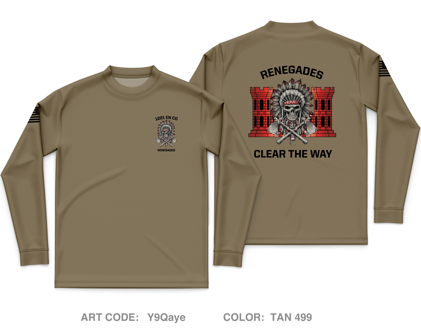 1221st EN CO Core Men's LS Performance Tee - Y9Qaye