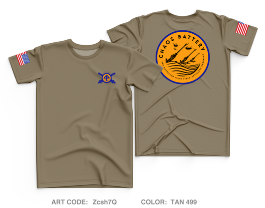 Charlie Battery, 3RD Battalion 112TH Field Artillery Regiment Core Men's SS Performance Tee - Zcsh7Q