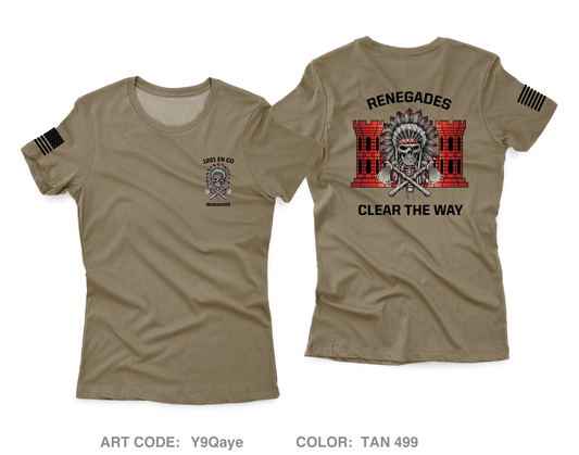 1221st EN CO Core Women's SS Performance Tee - Y9Qaye