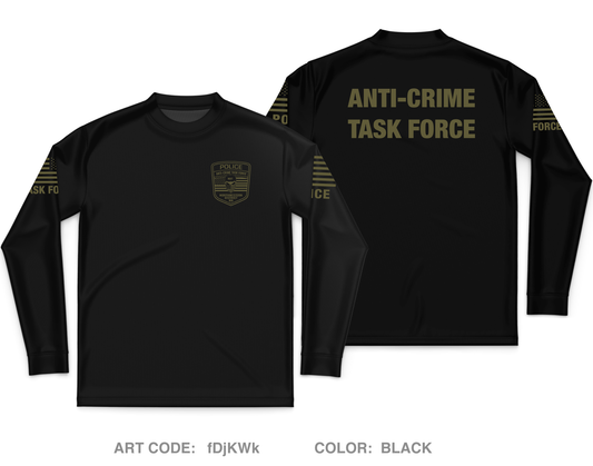 Northwestern District Anti-Crime Task Force Core Men's LS Performance Tee - fDjKWk