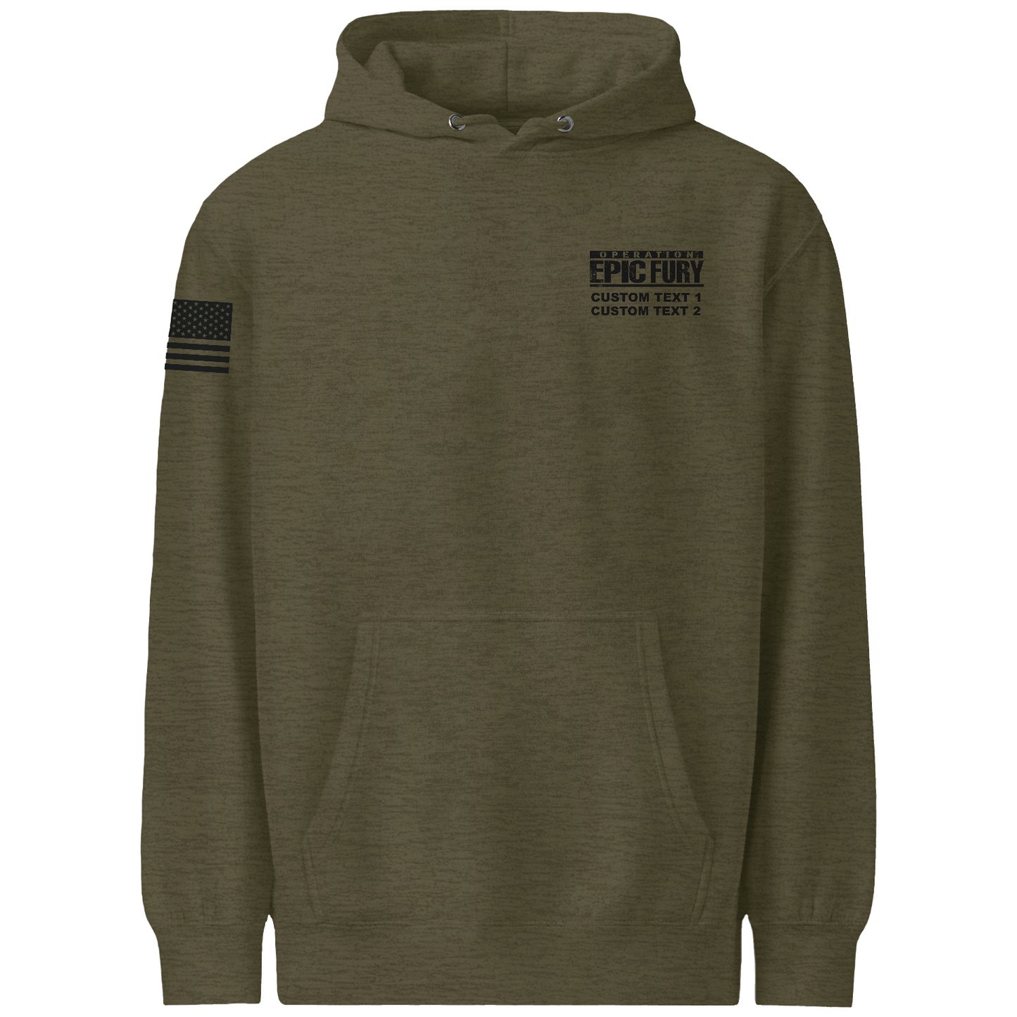CUSTOM Operation Epic Fury Comfort Unisex Hooded Sweatshirt - Eagle