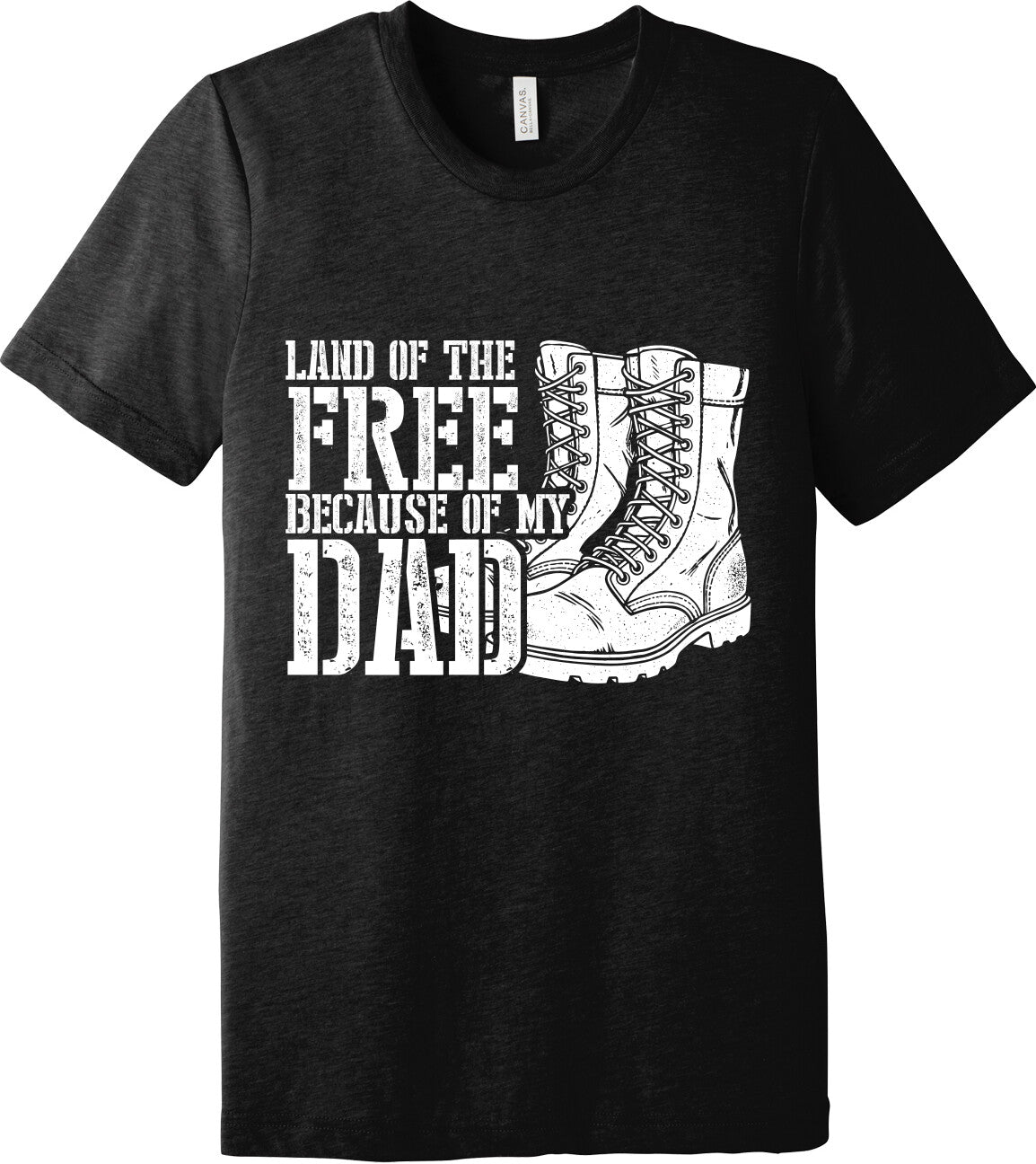 Emblem Comfort Unisex Triblend SS Tee - Because of Dad