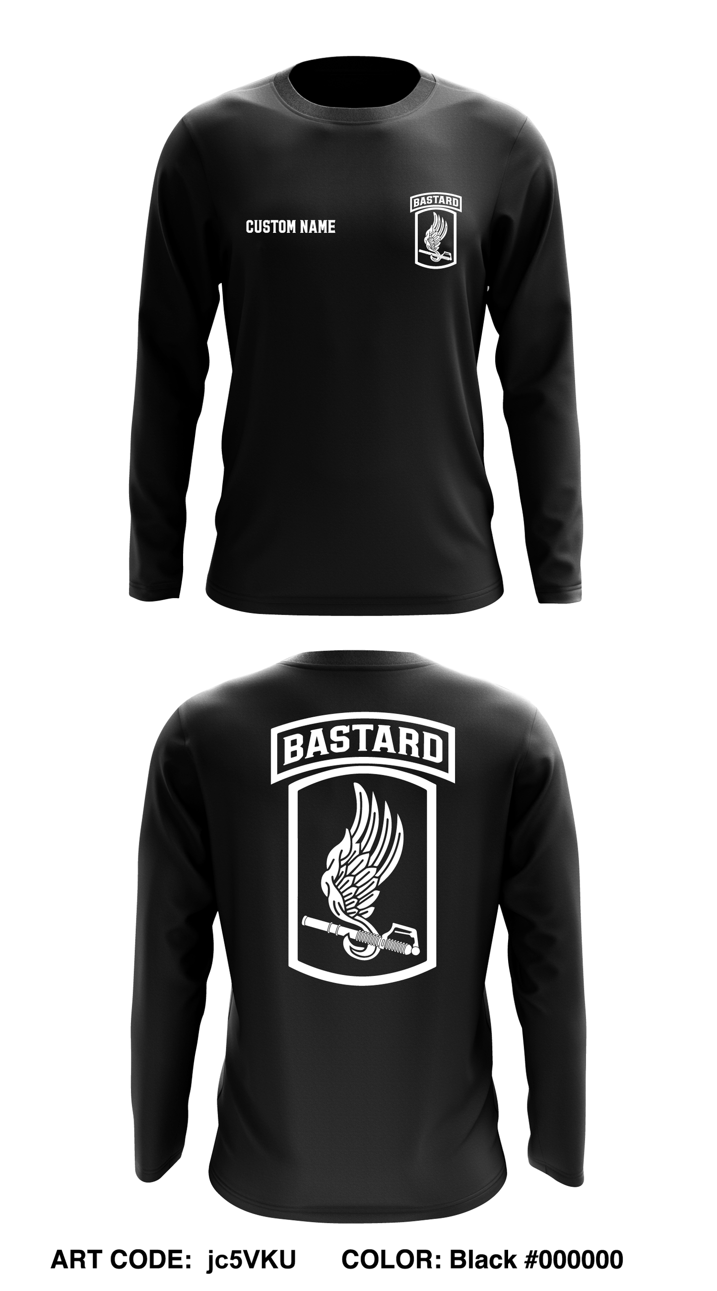 CUSTOM Mod Co, 1-503 Core Men's LS Performance Tee - Jc5VKU