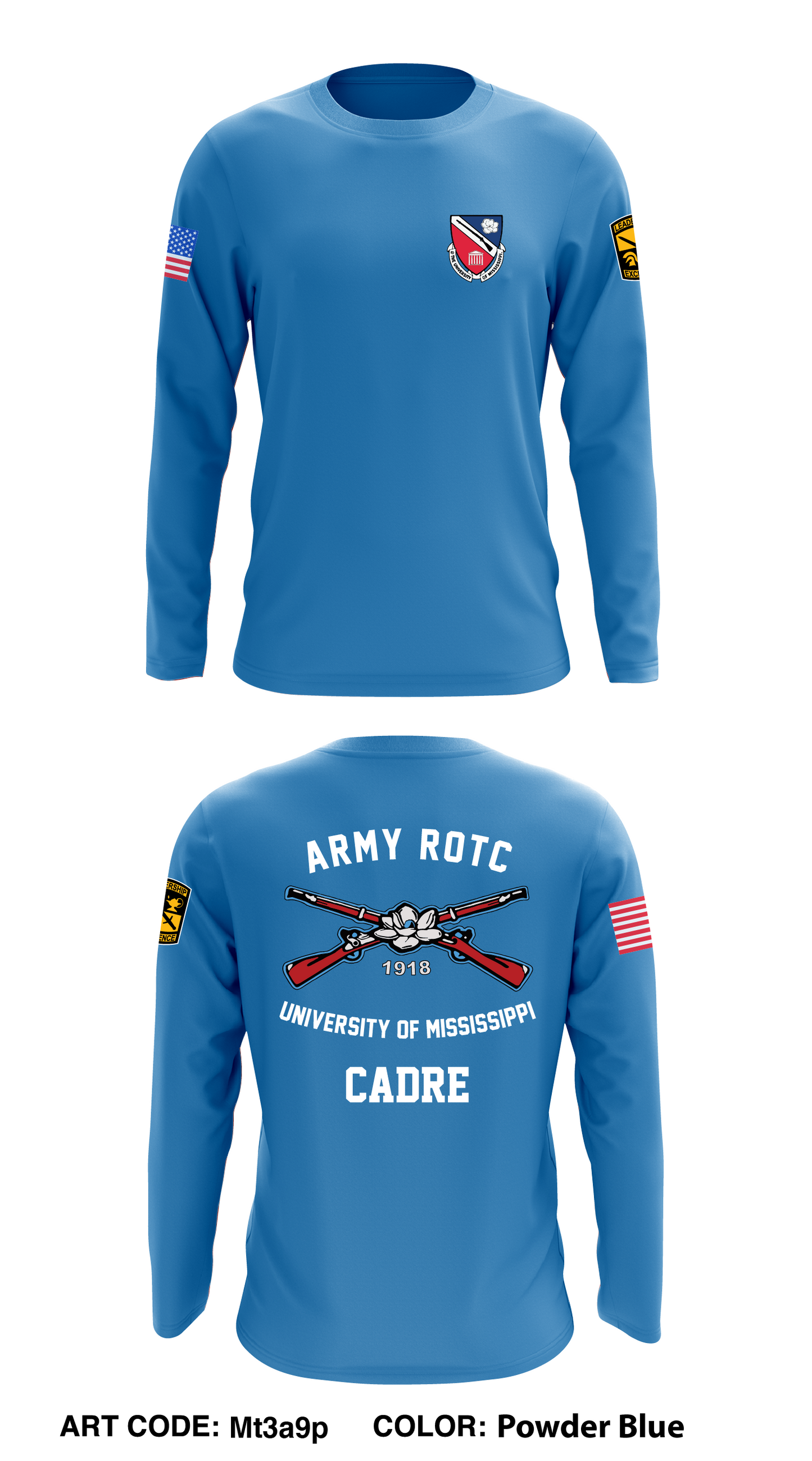 Ole Miss ROTC Core Men's LS Performance Tee