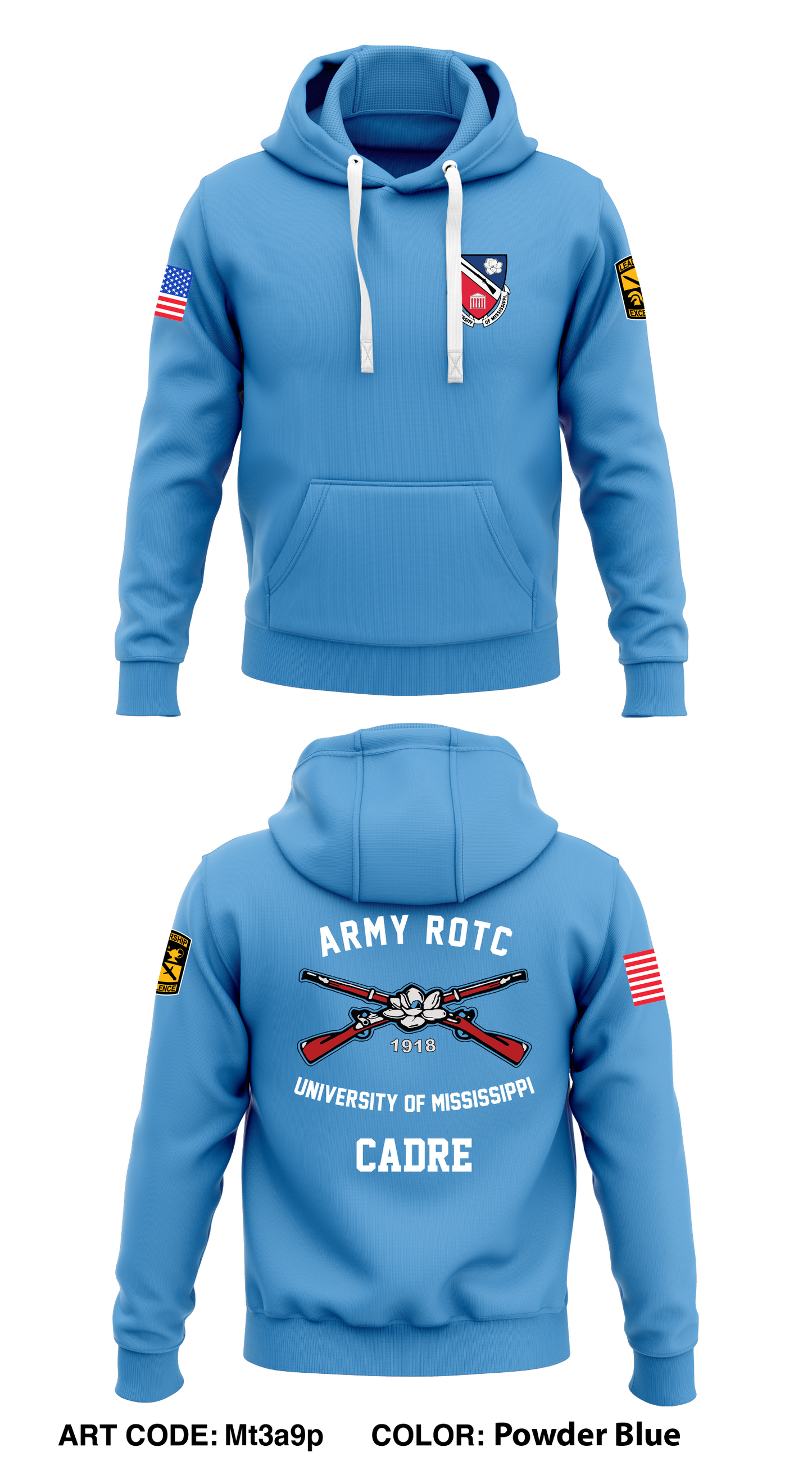 Ole Miss ROTC Core Men's Hooded Performance Sweatshirt