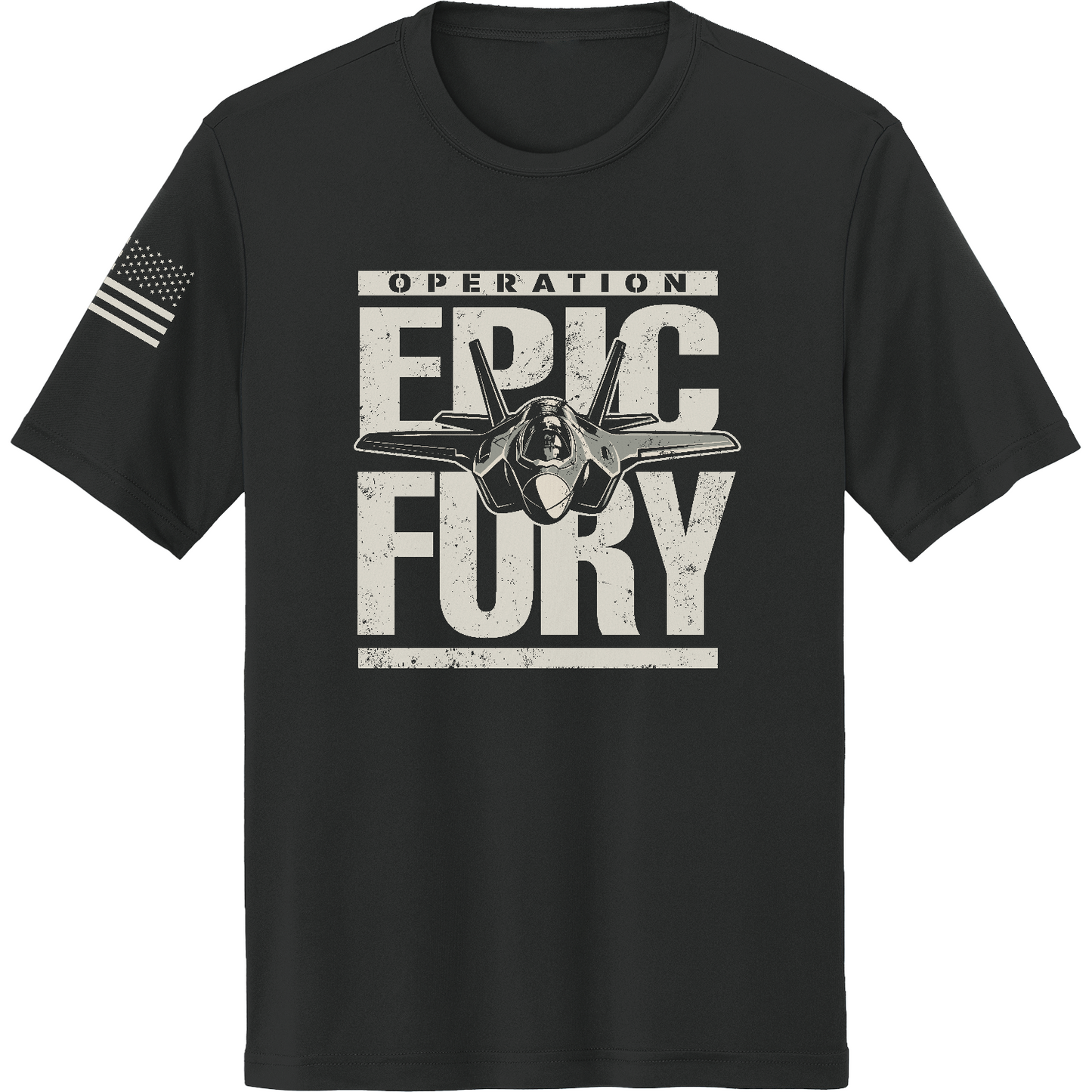 CUSTOM Operation Epic Fury Hi-Tech SS Performance Tee - Plane