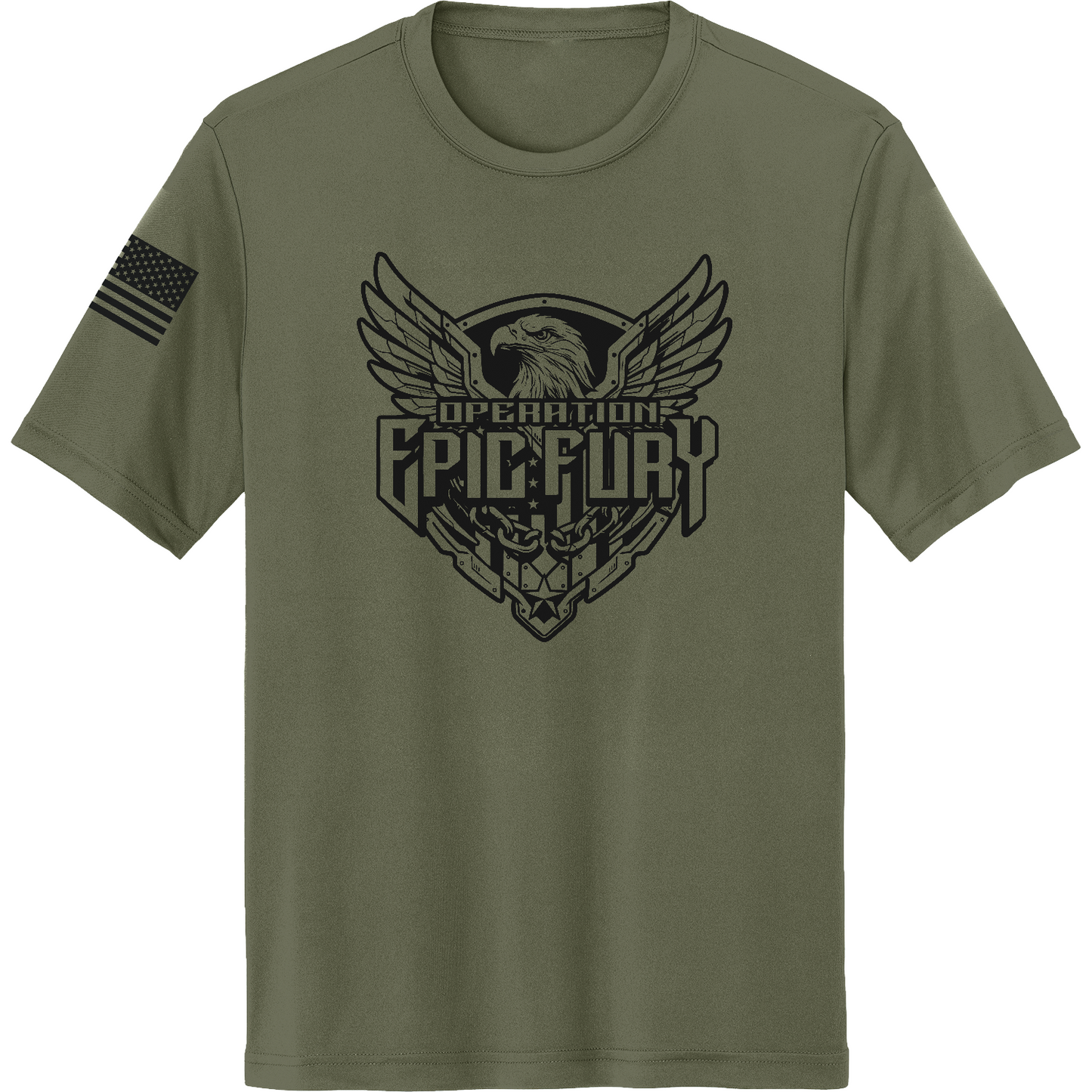 CUSTOM Operation Epic Fury Hi-Tech SS Performance Tee - Eagle