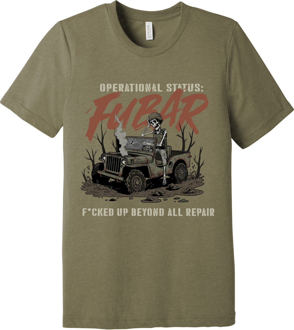 Emblem Comfort Unisex Triblend SS Tee - FUBAR