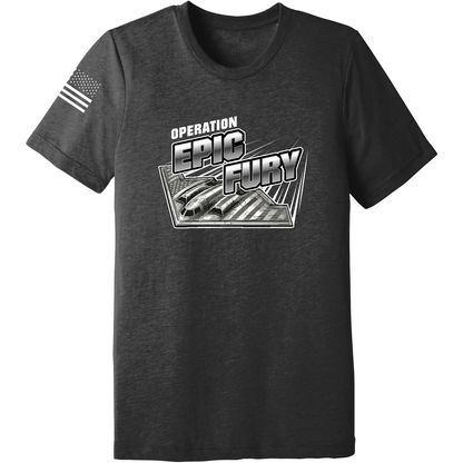 CUSTOM Operation Epic Fury Comfort Unisex Triblend SS Tee - Supersonic