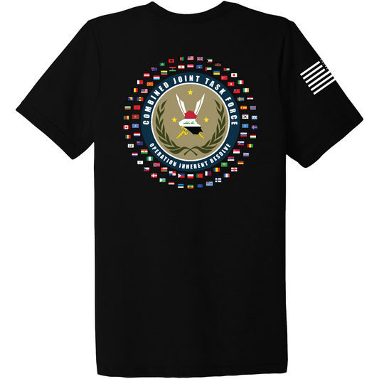 Combined Joint Task Force-Operation Inherent Resolve Store 1 Comfort Unisex Triblend SS Tee - Yspad7