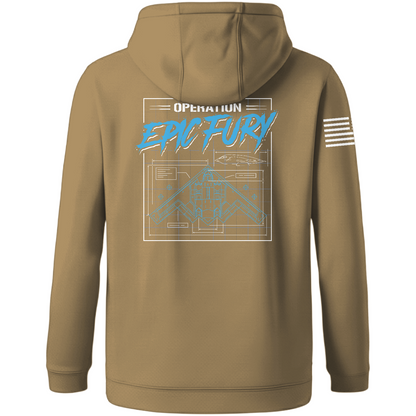 CUSTOM Operation Epic Fury Hi-Tech Performance Hoodie - Blueprint