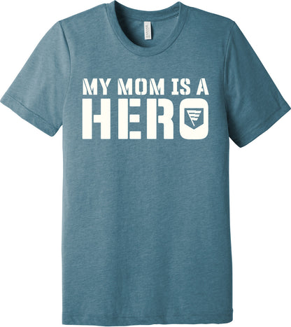 Emblem Comfort Unisex Triblend SS Tee - My Mom is a Hero