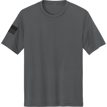 Emblem Basics Hi-Tech SS Performance Tee - Black Flag
