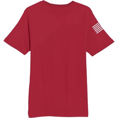 Emblem Basics Comfort Unisex Cotton SS Tee - White Flag