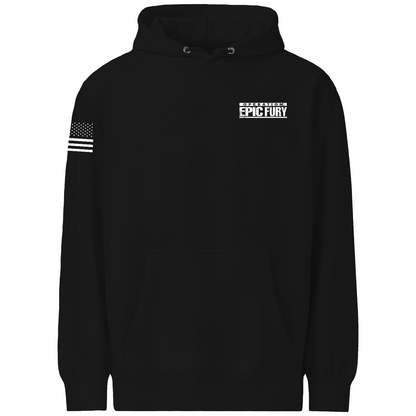 Operation Epic Fury Comfort Unisex Hooded Sweatshirt - Supersonic