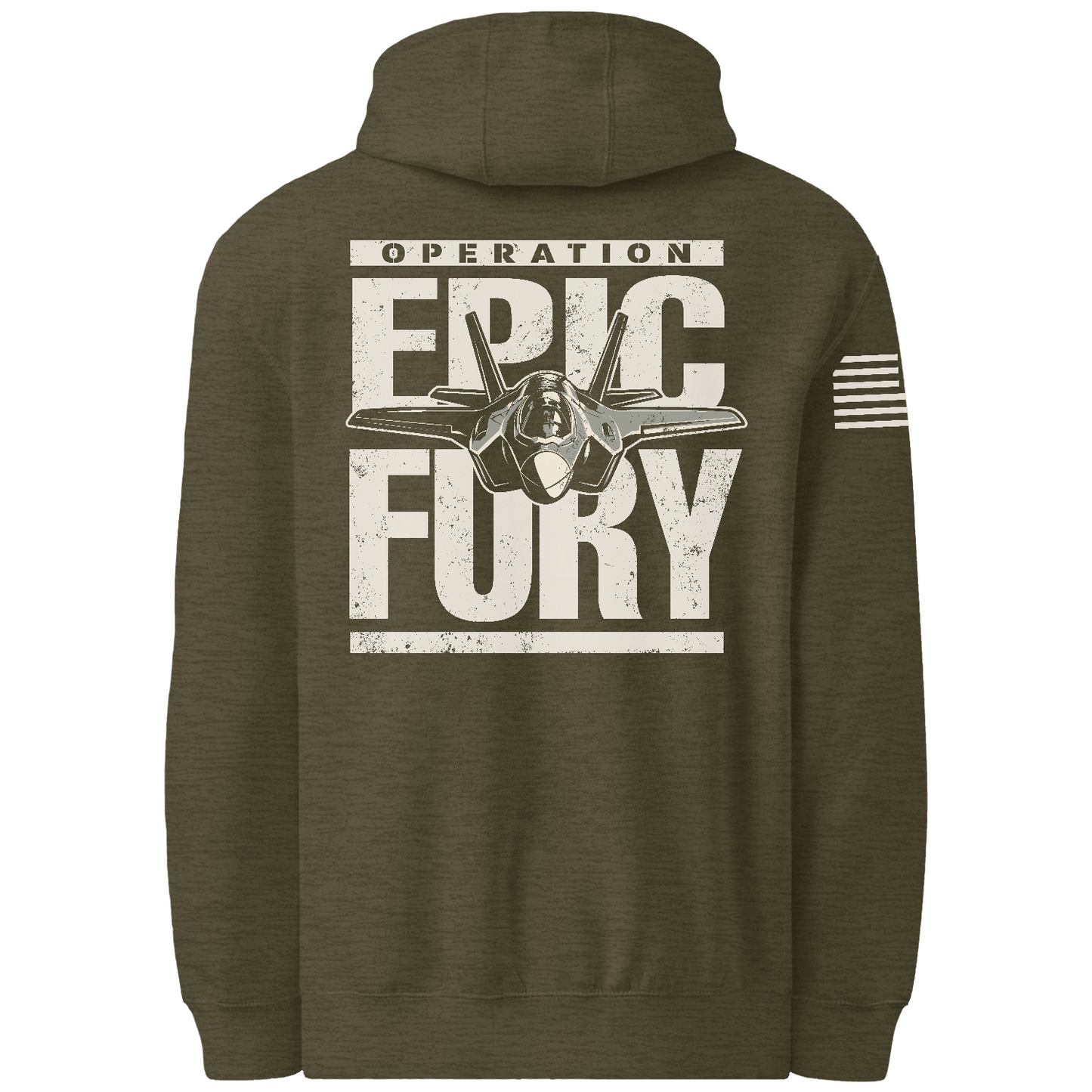 CUSTOM Operation Epic Fury Comfort Unisex Hooded Sweatshirt - Plane