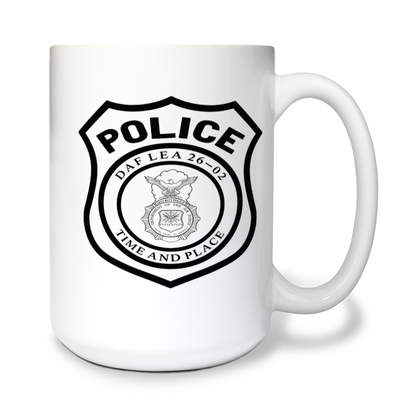 DAF Law Enforcement Academy Class 26-02 15 oz White Ceramic Mug - sw5CJY