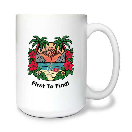 70th Clearance Company 15 oz White Ceramic Mug - 7fFDx2