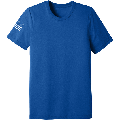 Emblem Basics Comfort Unisex Triblend SS Tee - White Flag