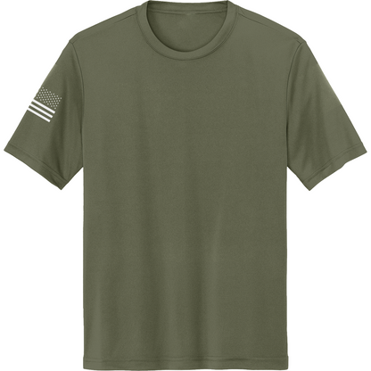 Emblem Basics Hi-Tech SS Performance Tee - White Flag